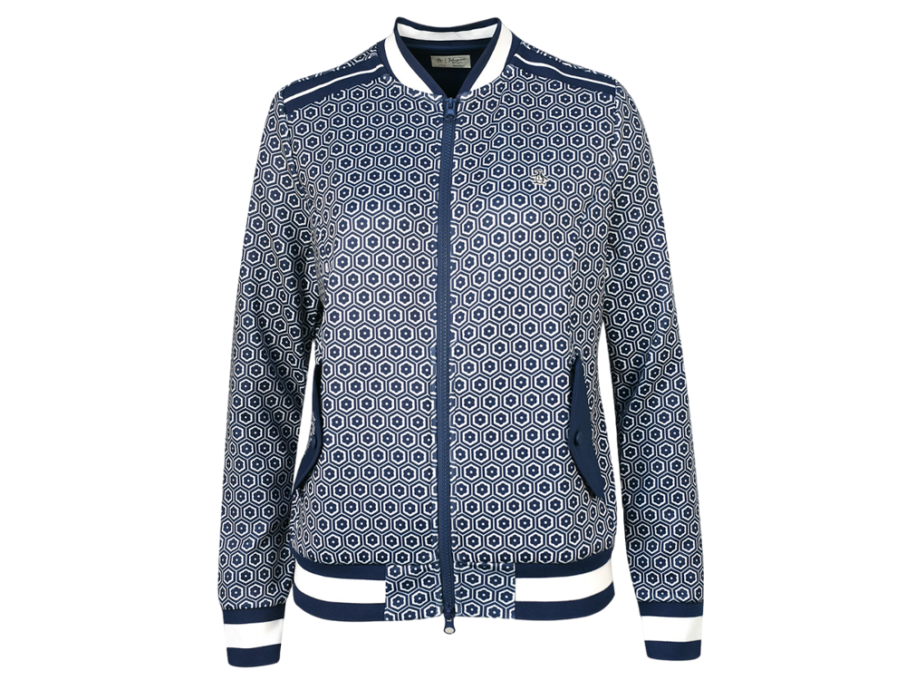 Penguin W Full Zip Geo Printed Jacket