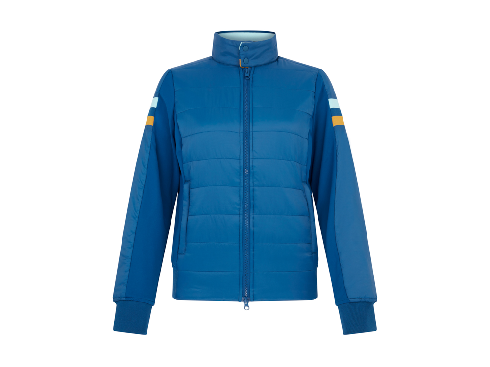 Penguin W Full Zip Mixed Media Puffer