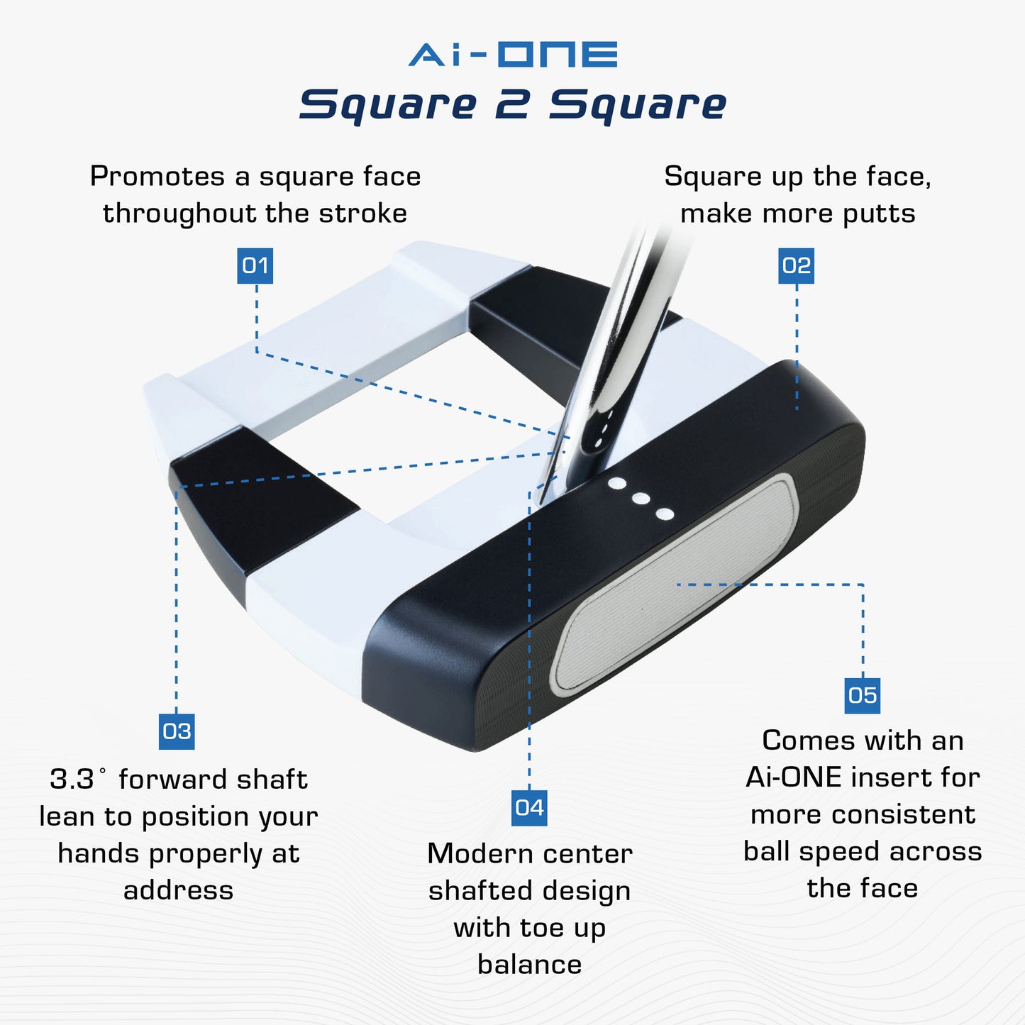 Odyssey Ai-ONE Square 2 Square Jailbird