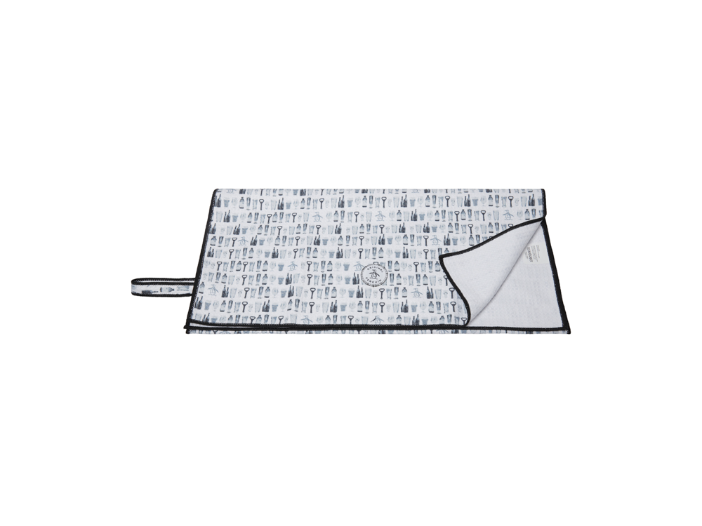 Penguin Tonal Drinks Waffle Towel
